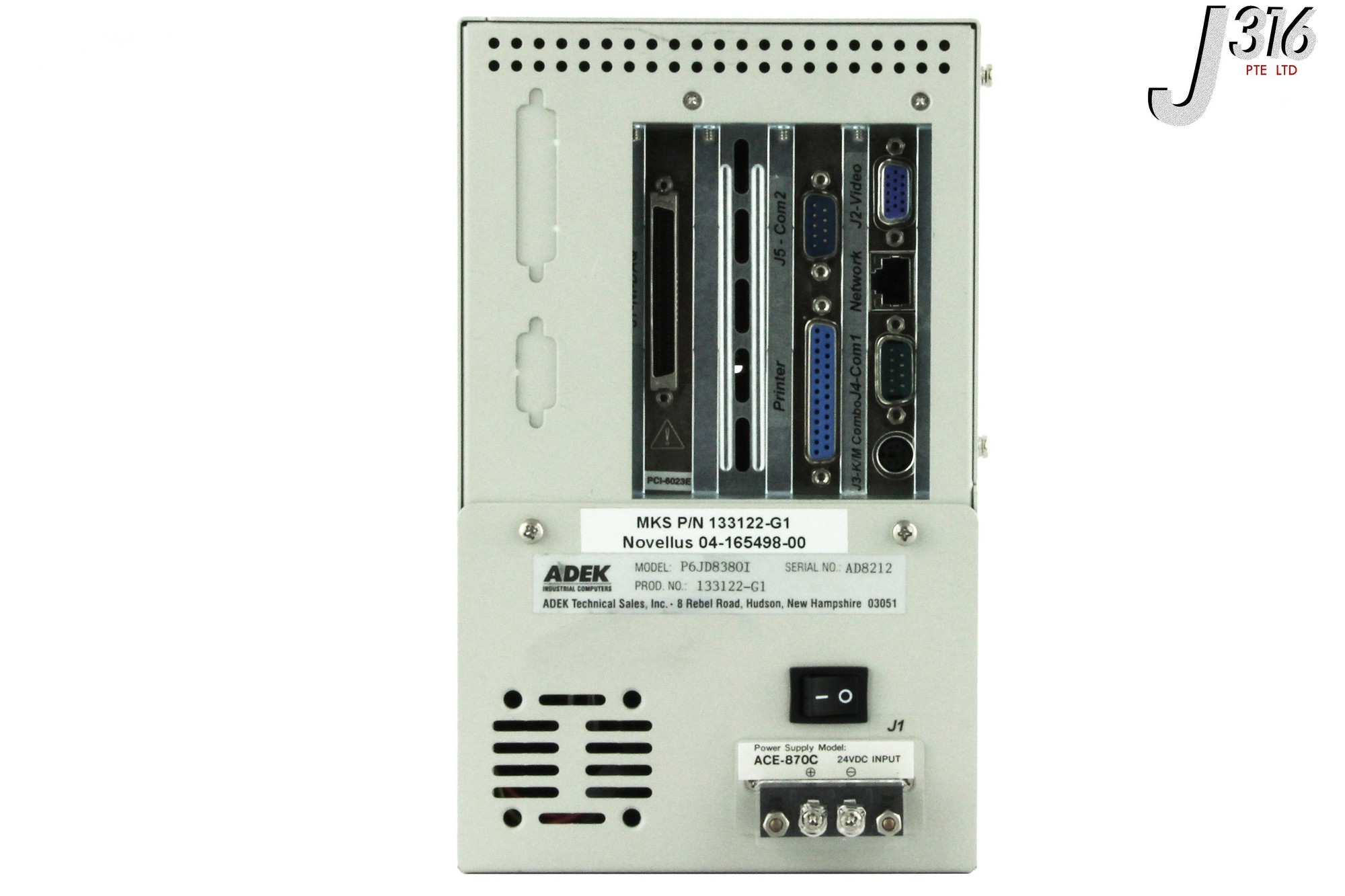3844 ADEK IND IND PC NOVELLUS PN:04-165498-00 MKS PN:133122-G1